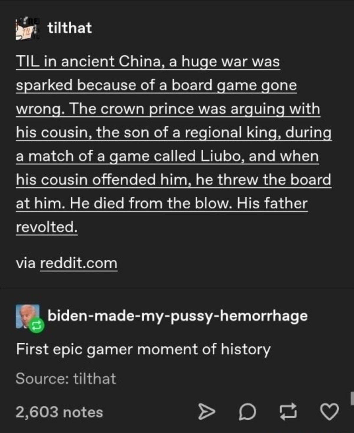Gamer once ruled the world