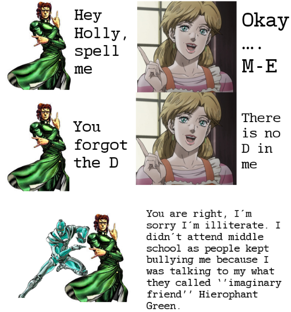 Kakyoin knows what's up