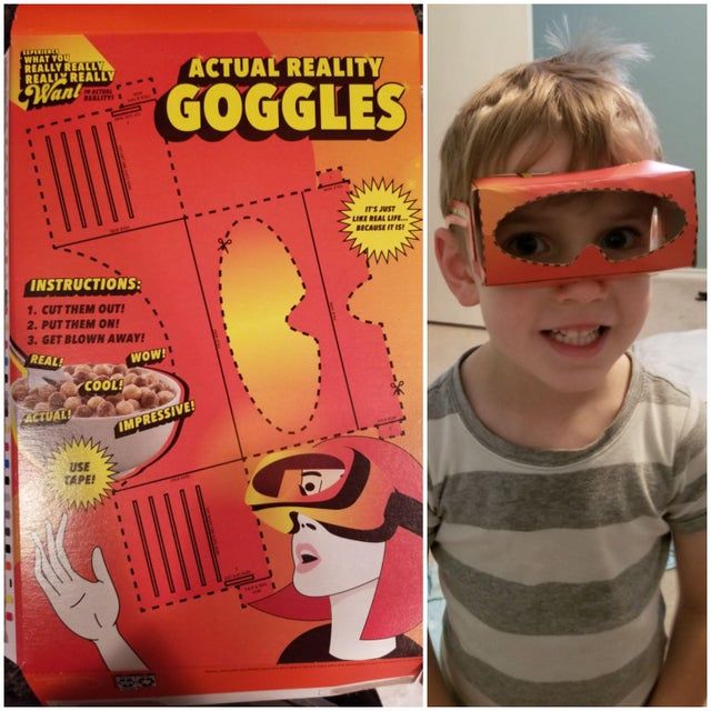 Actual reality goggles