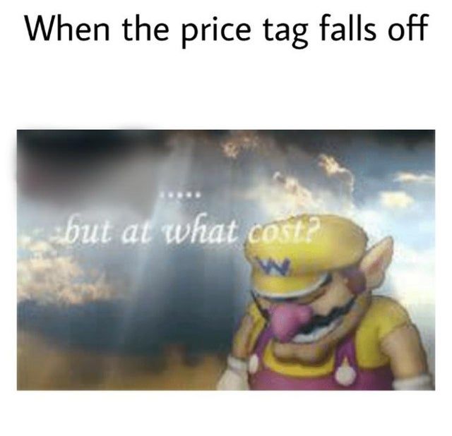 price tag meme
