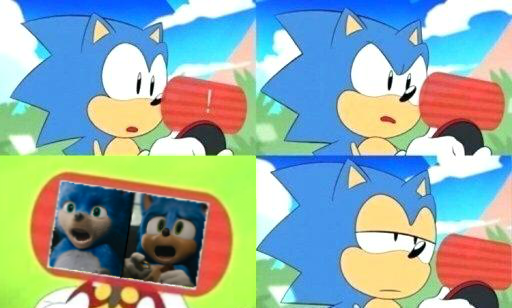2D Sonic is not pleased