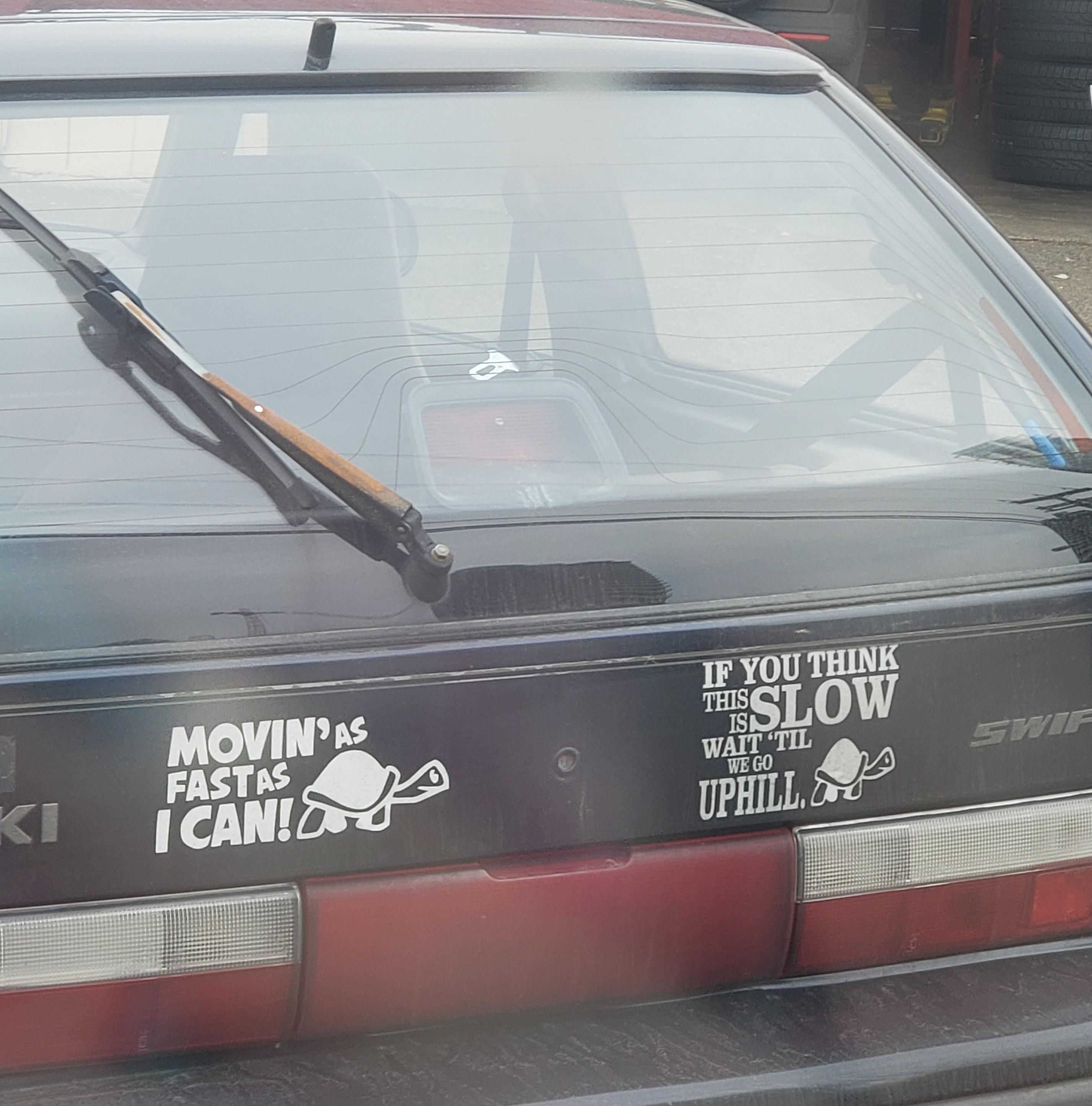 Was stuck behind this guy...