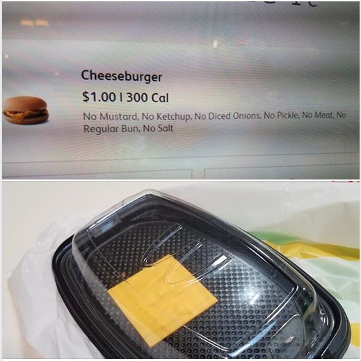 McDonalds finally got my order right.