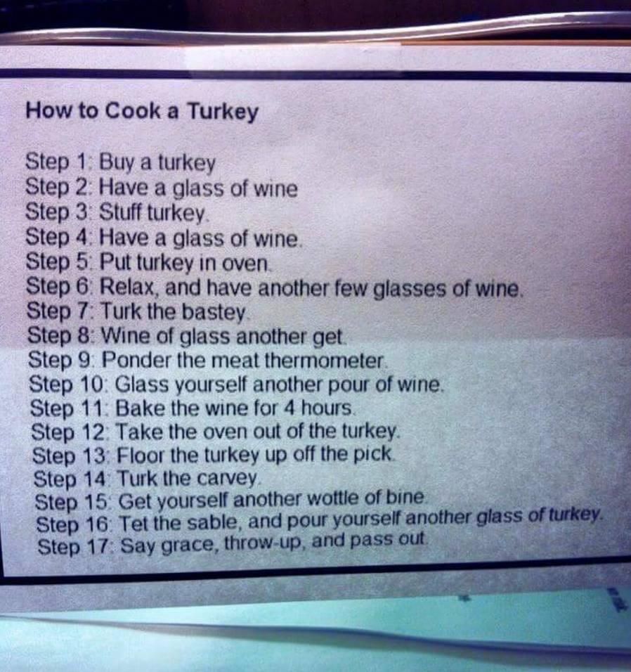 A recipe to live by.