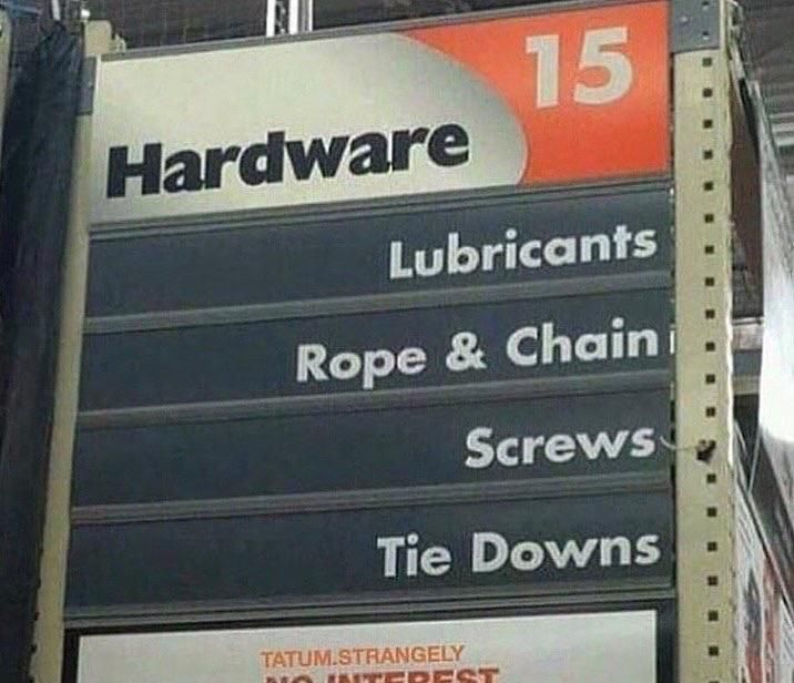 Gonna take my wife down to Home Depot