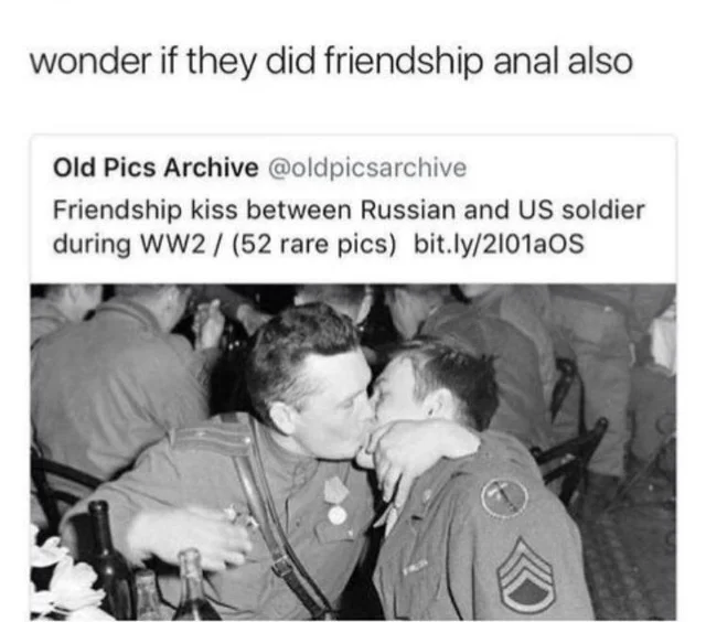 Friendship anal let's your homies know you're looking out for their ass