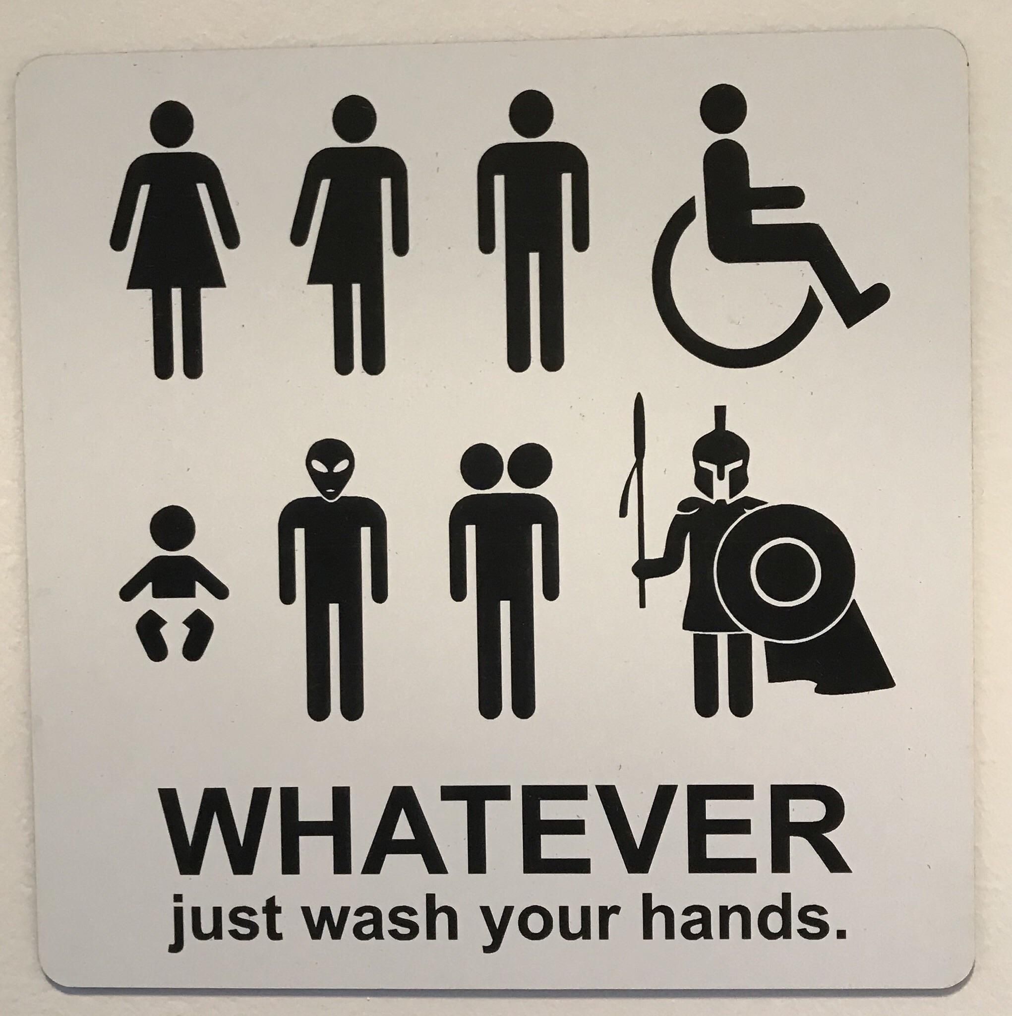 Public Bathroom sign