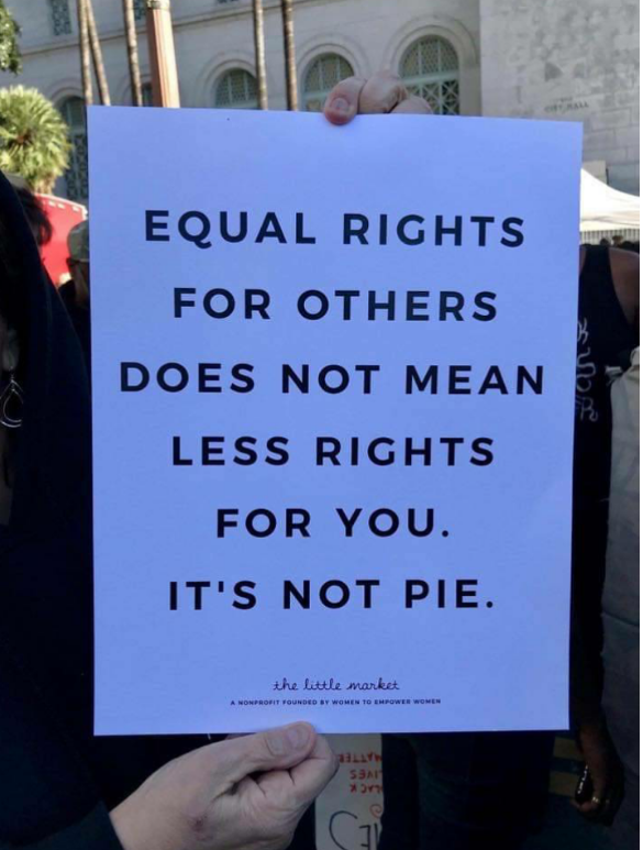 pie is good, so are equal rights
