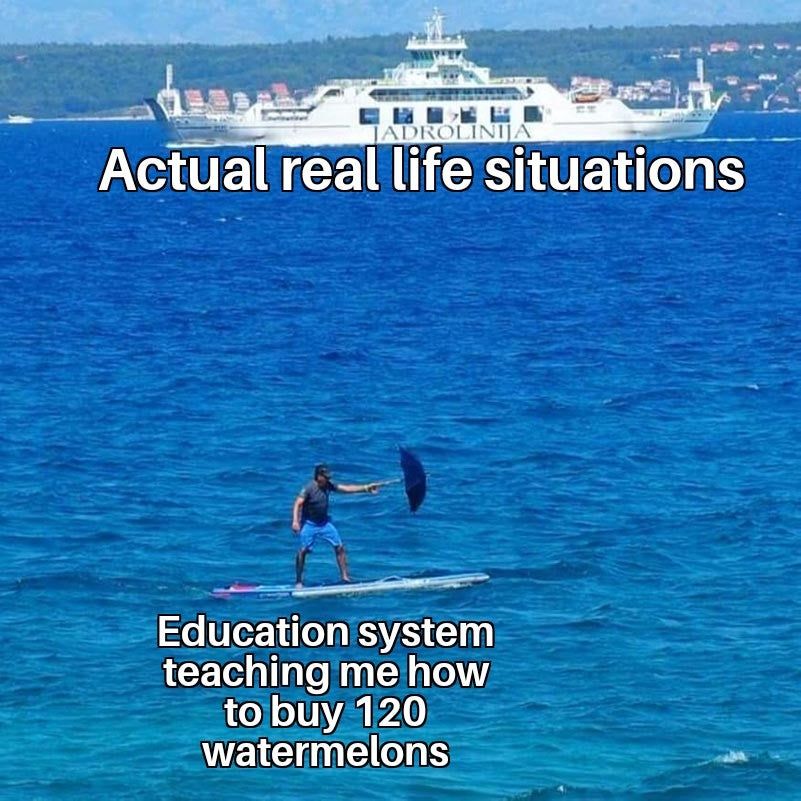 The school sistem sucks