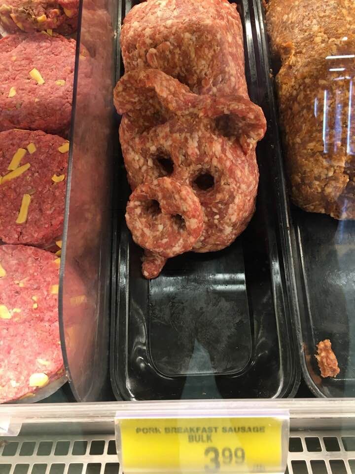 One of the Butchers at Albertsons has a unique sense of humor.