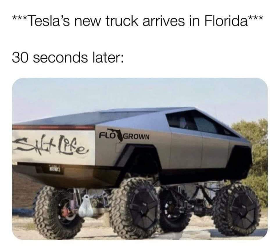 Florida Man arrives in style