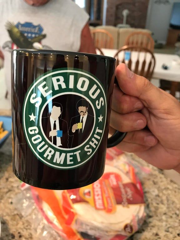 A friend gifted this coffee mug to my dad.