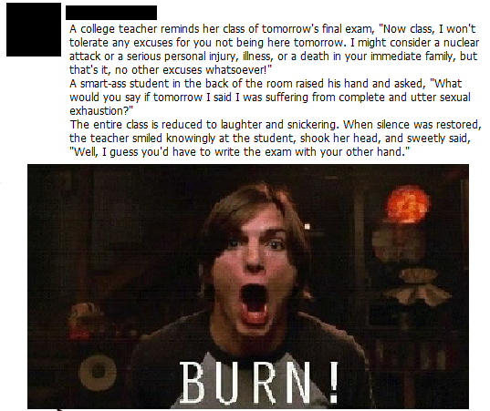 I love BURNS! (of other people :))