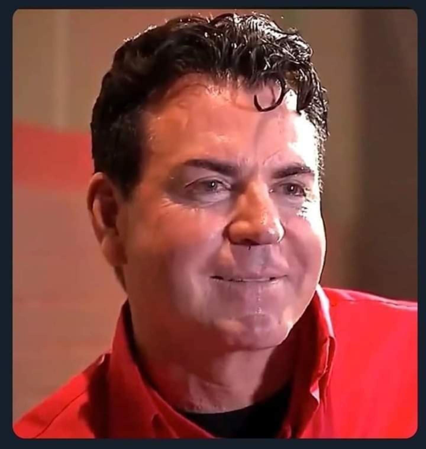 Papa John looks like the dude who gets bit in a zombie movie and tries to hide it from the group...