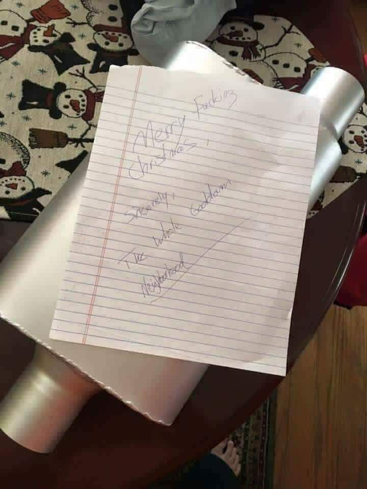 A friend of mine had an early Christmas present waiting on his porch when he got home..