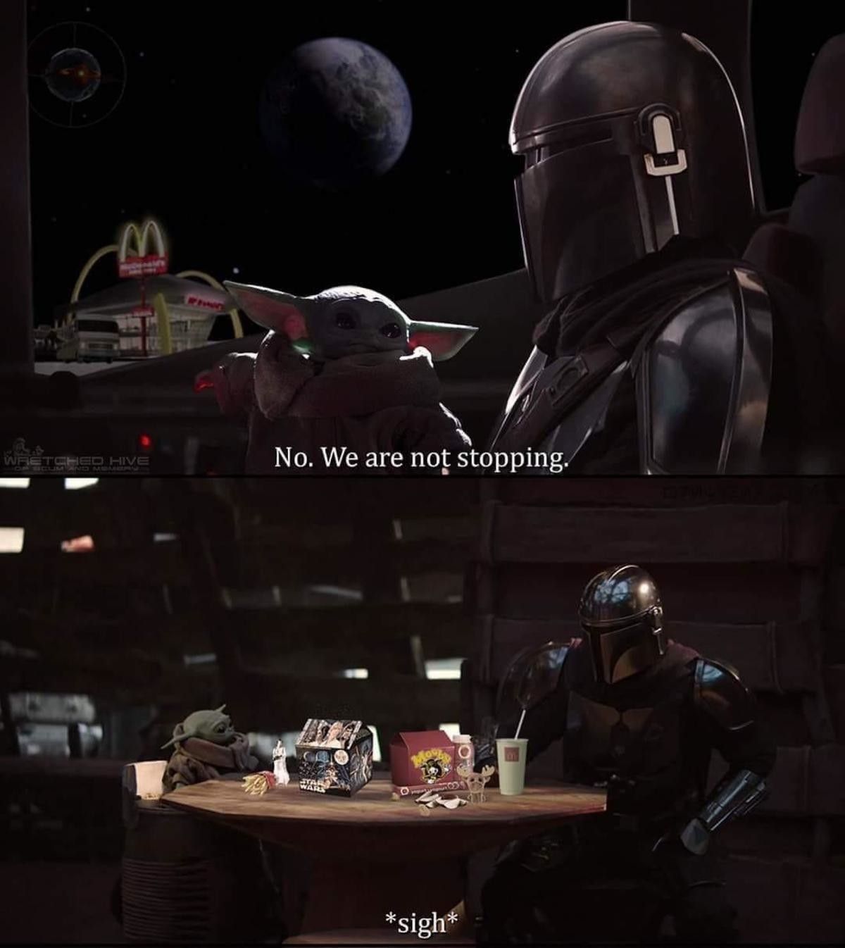 If Macca's has Star Wars toys, does that mean they're playing with themselves?