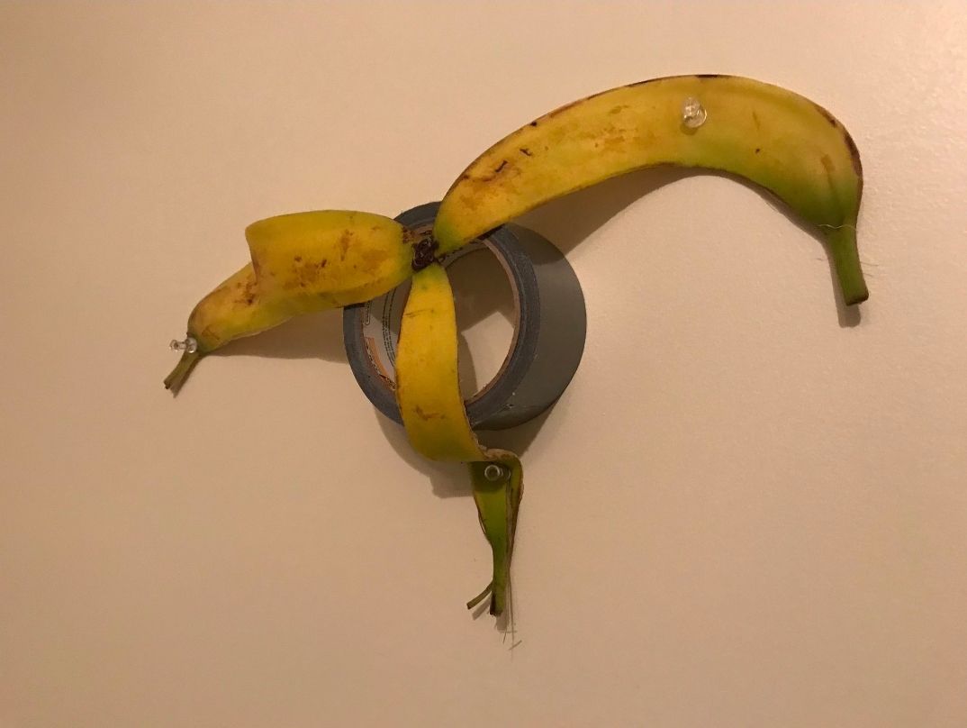 Forget taping a banana, I'd rather banana some tape to a wall.