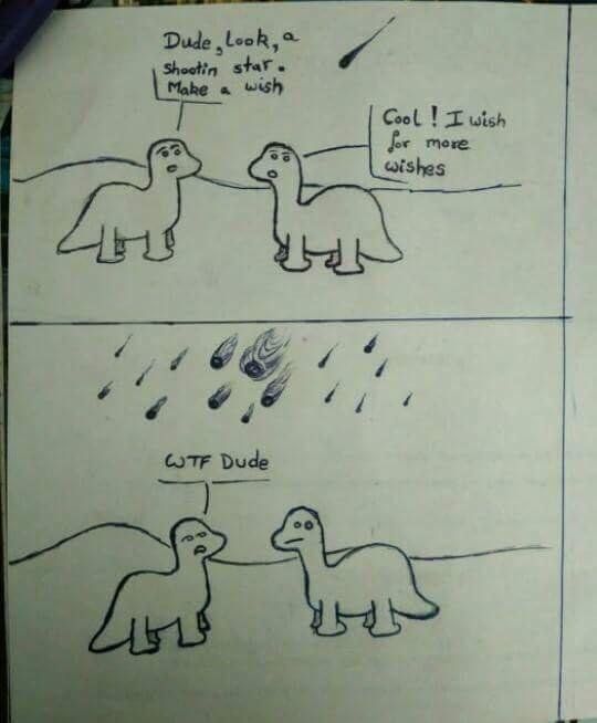 The reason dinosaurs went extinct