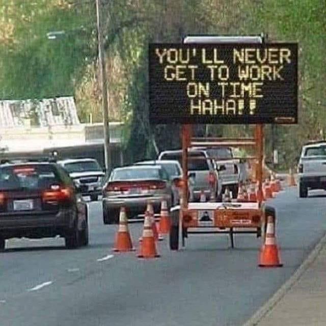 How moms see construction signs: