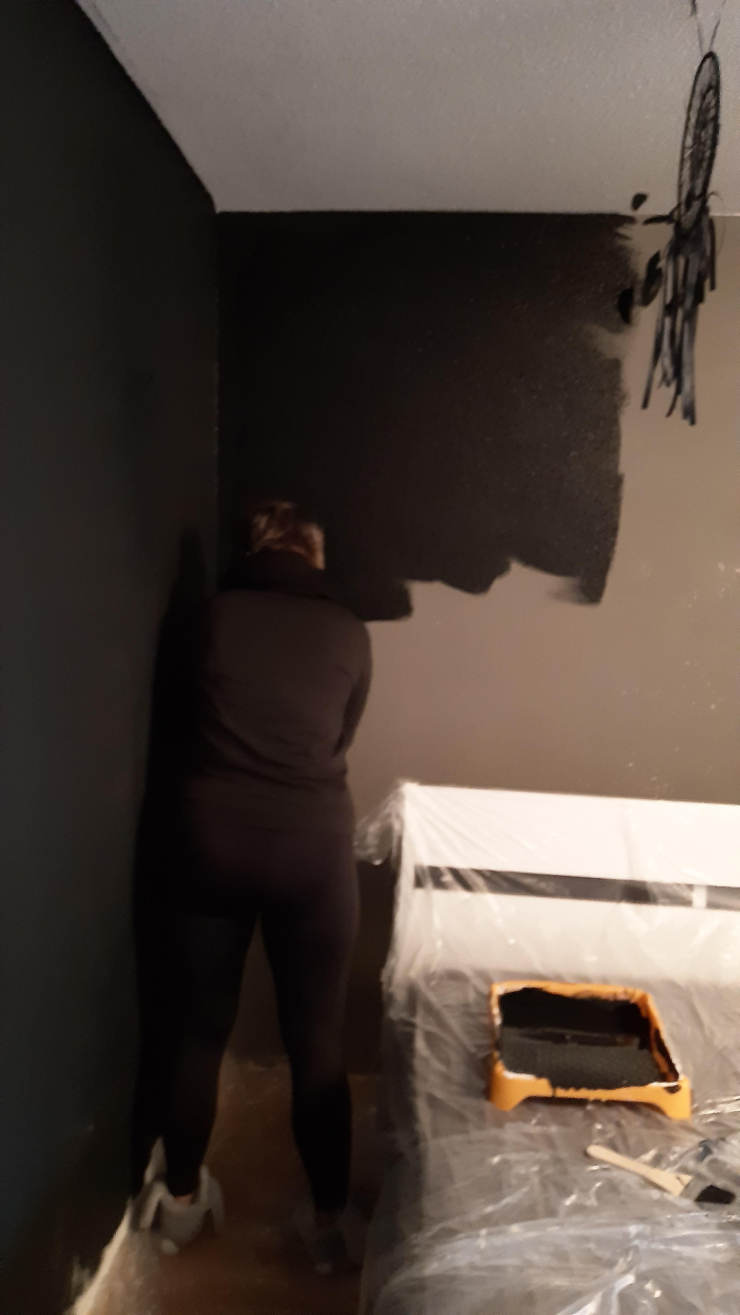 Wife got braces today. Now she's painting our room black. I think she's going through a phase.