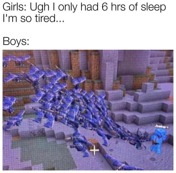 Sleep is for people who don't have diamonds