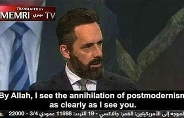WTF? Jordan on MemriTV? he do be looking kinda based tho.