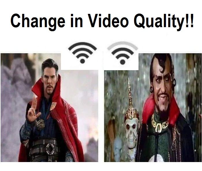 Video Quality==Wifi Signal