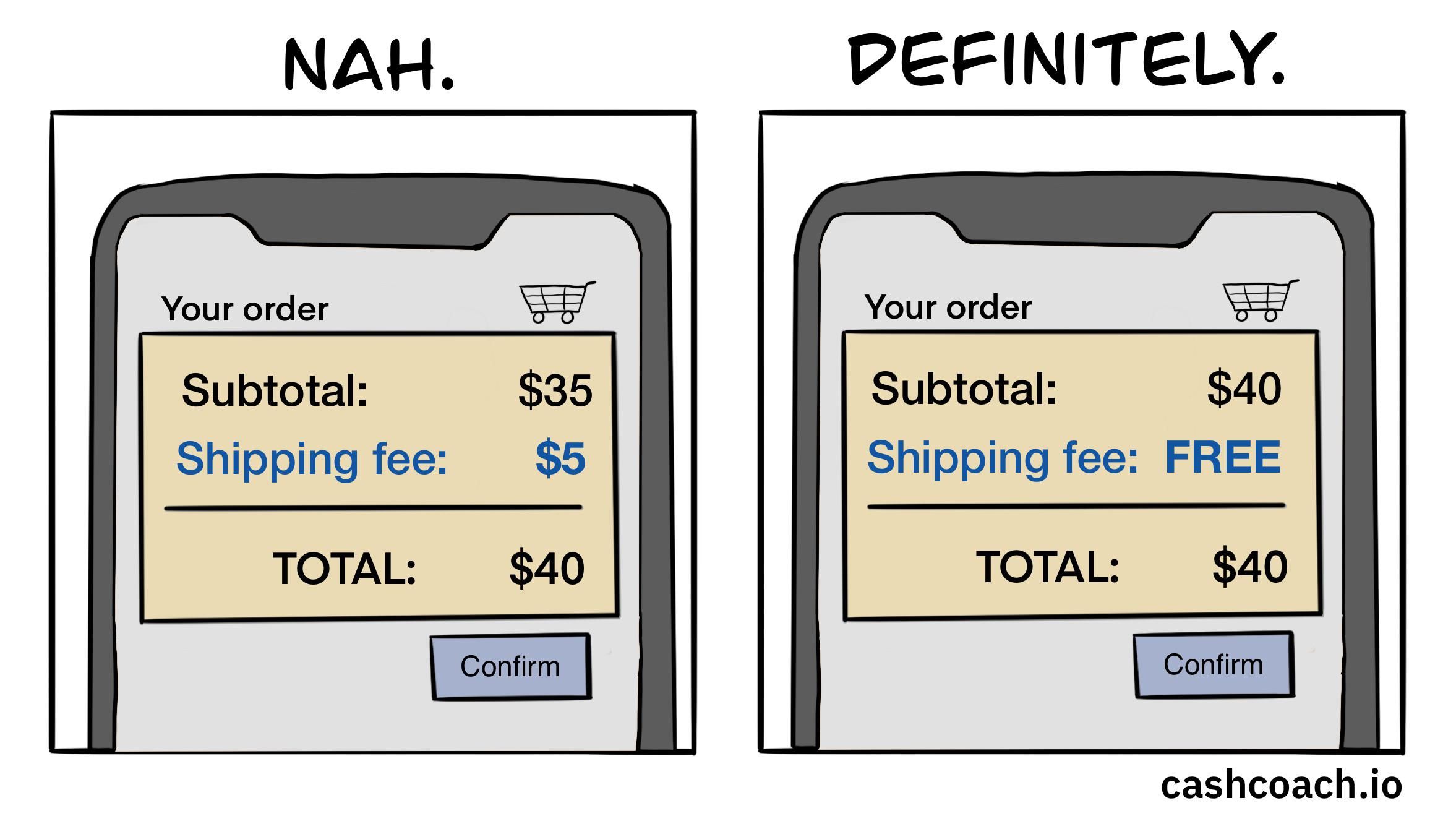 Shipping fees are outrageous!