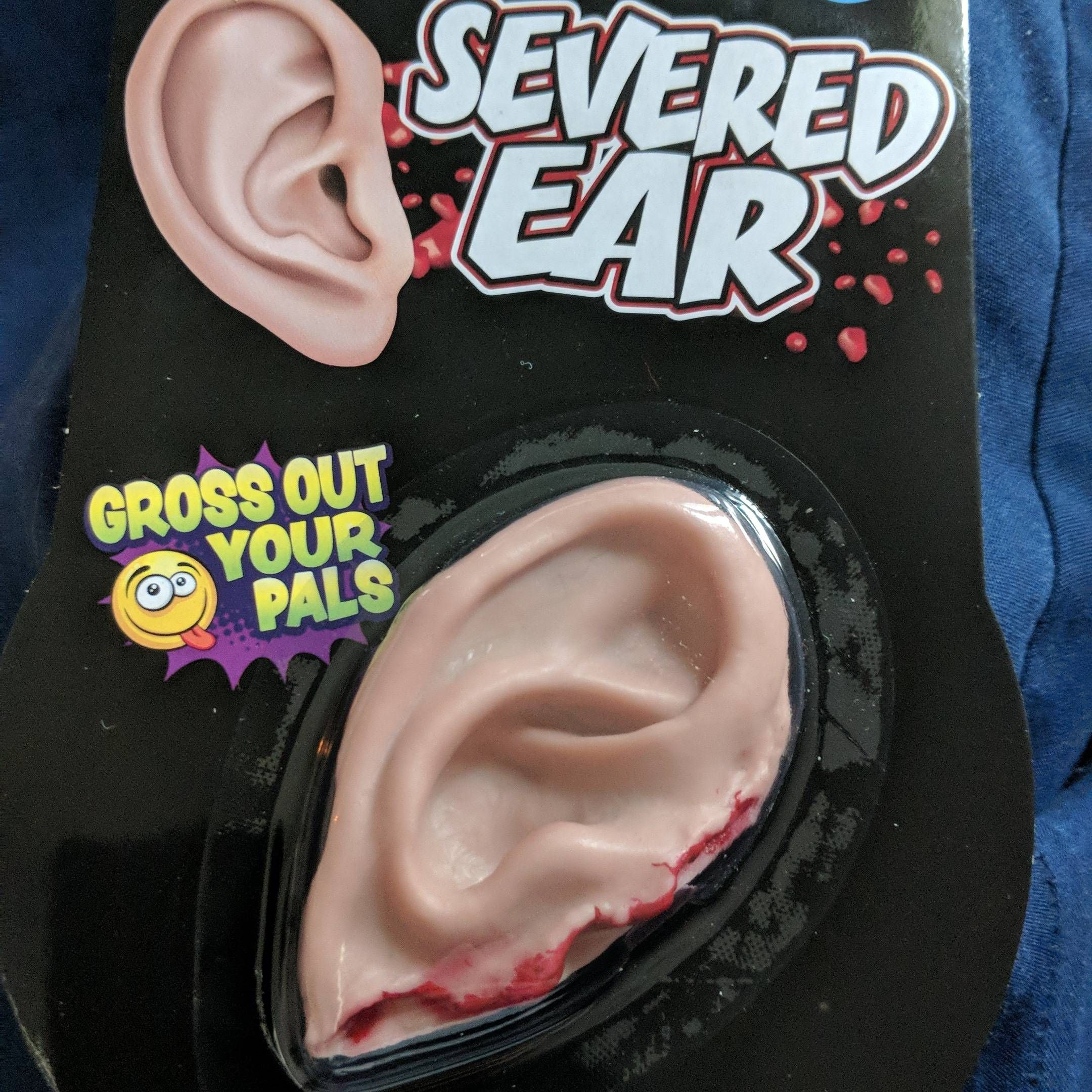 I was born with out an ear. So for Christmas my roommates got me this