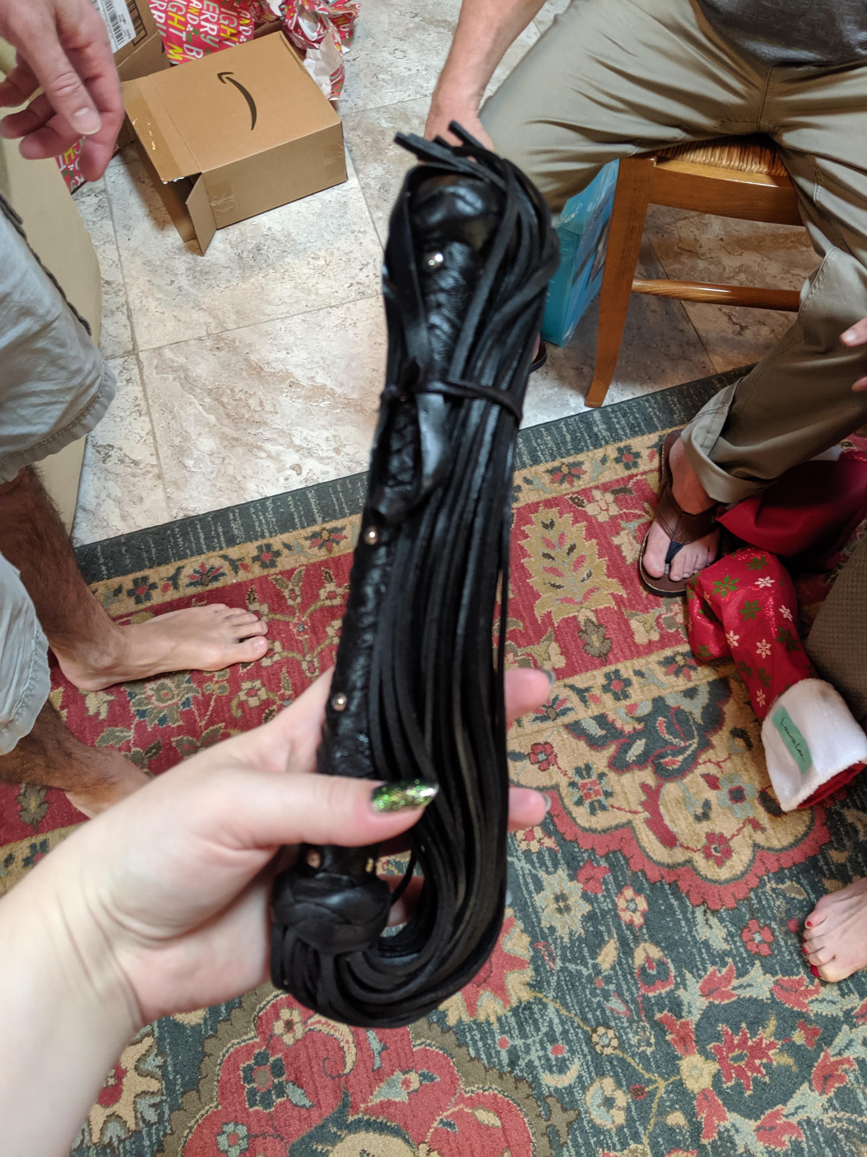 My 10 year old cousin asked for a riding crop for her horseback riding lessons, my aunt tried to deliver...