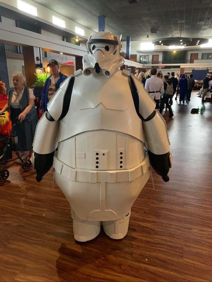 Storm trooper baymax cosplay
