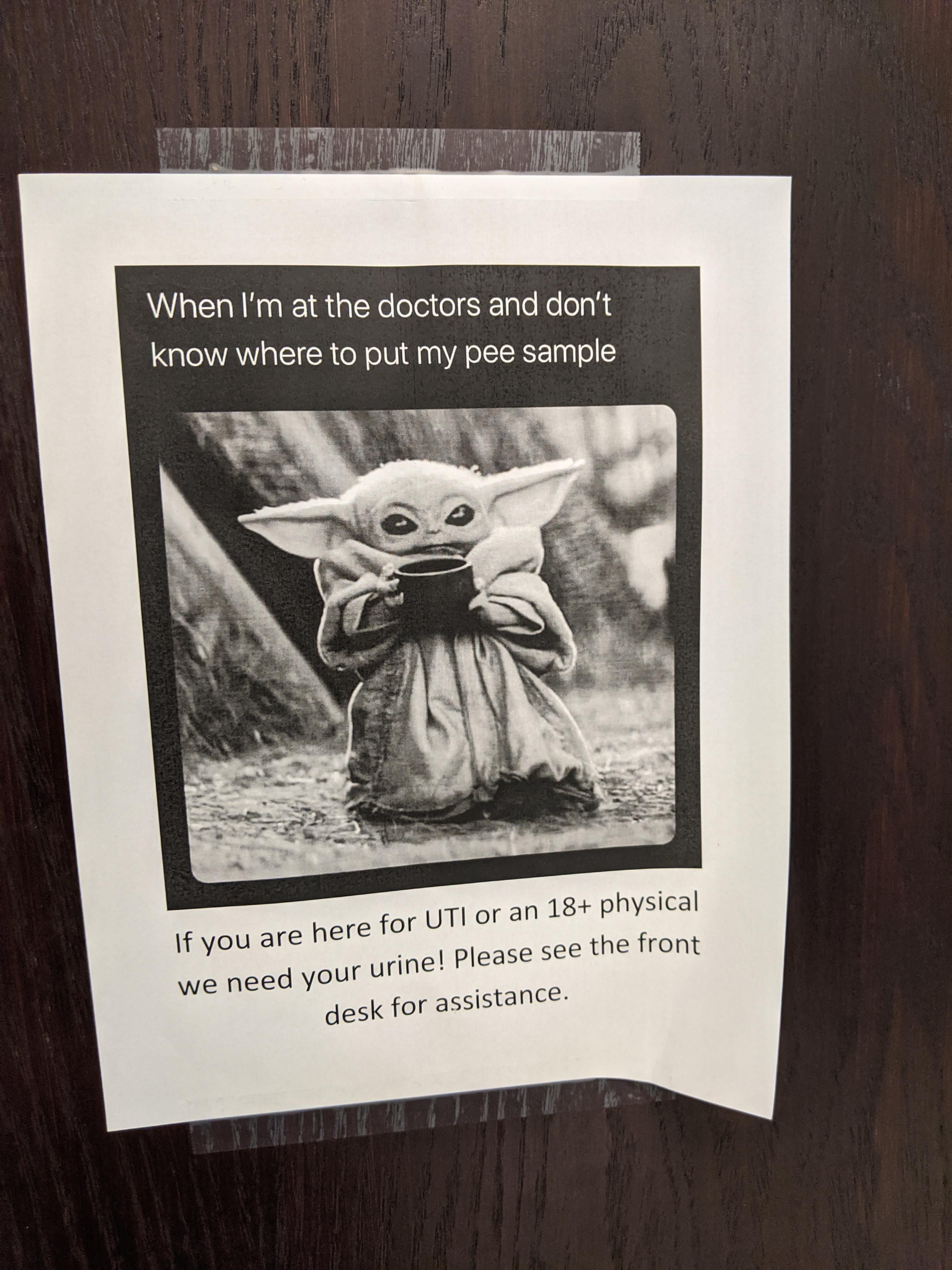 Posted at my local doctor's office