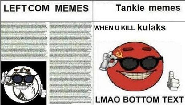 This post was made by leftcom gang.