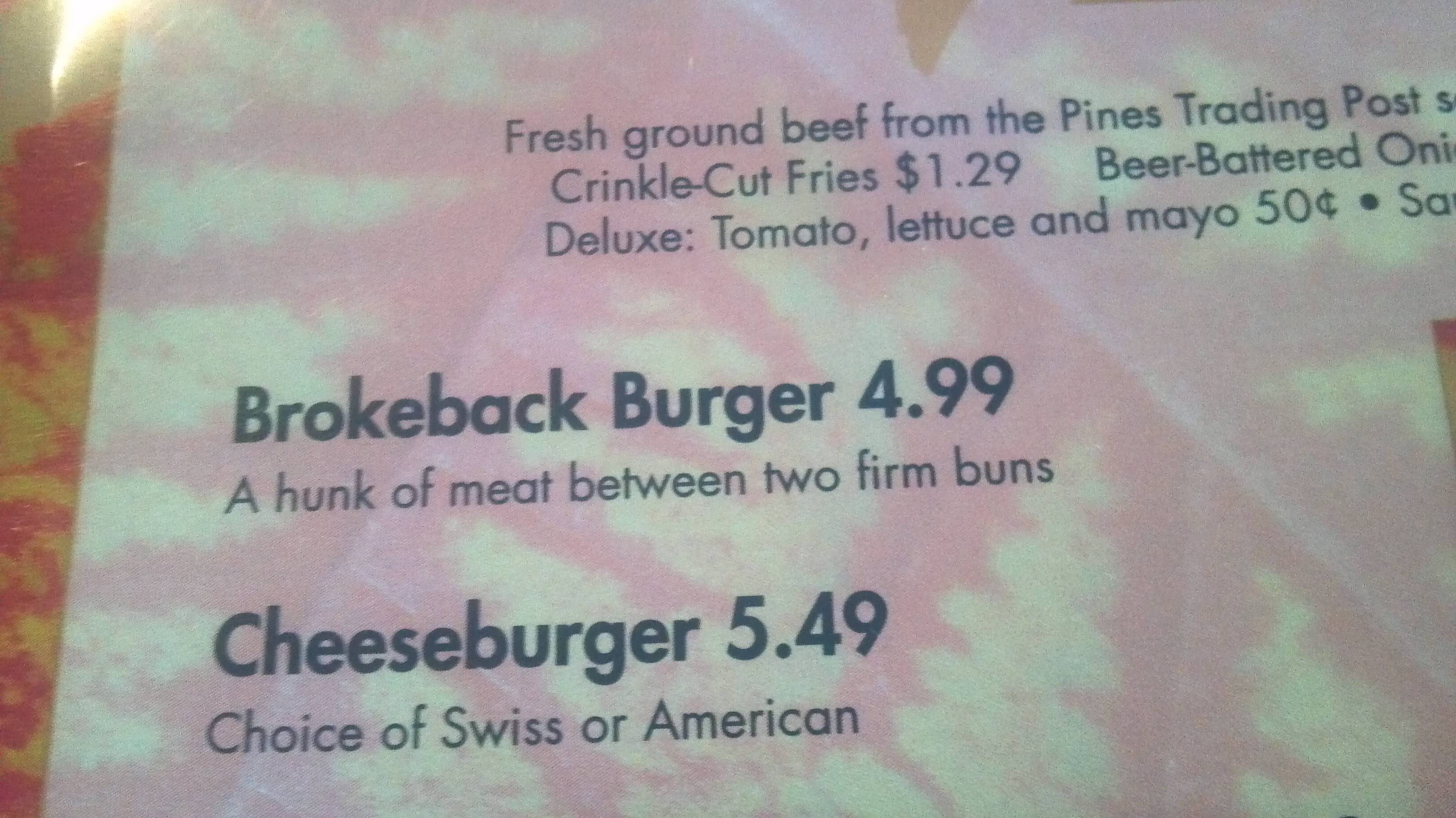 The Brokeback Burger