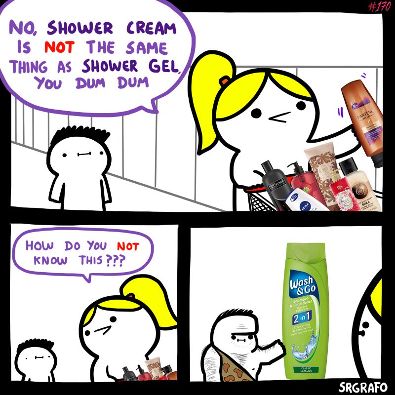 Either body soap or hair soap, Grafo not dum dum