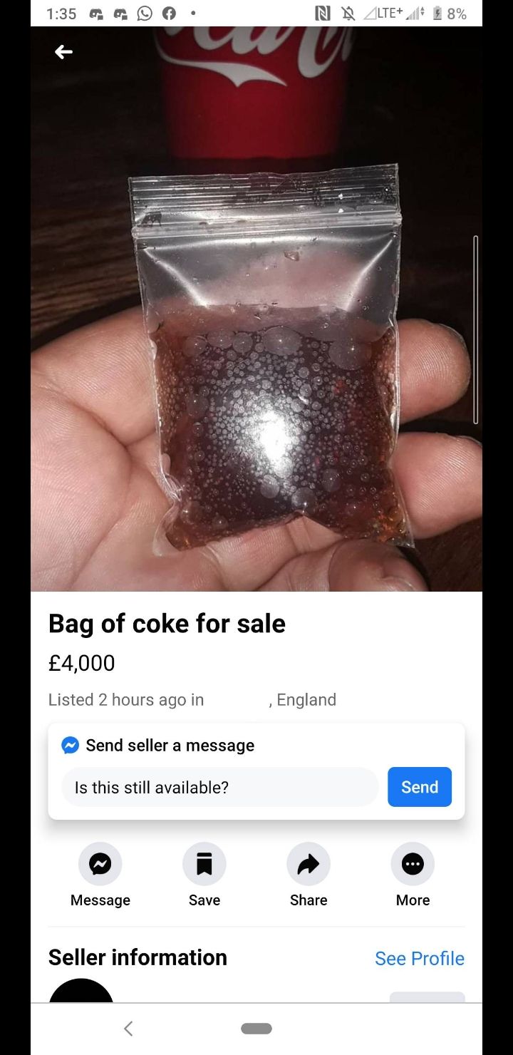 Man attempts to sell coke