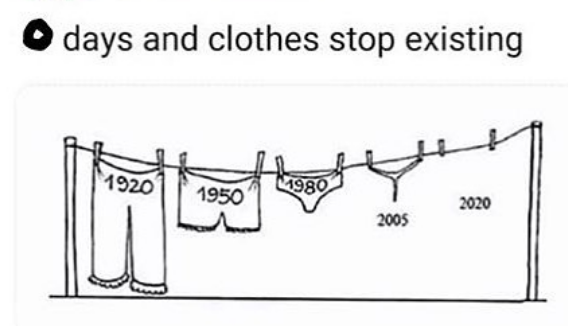 Anyone caught wearing clothes will be executed.
