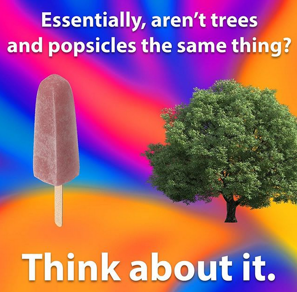 leaf popsicle.