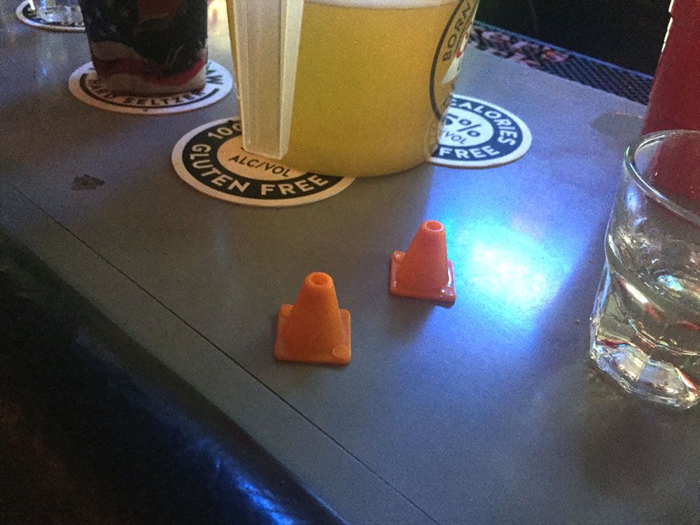 My bar buddy Bill is a Vietnam Vet and gives zero ***s. He has mini traffic cones he puts on the bar if someone sits next to him he doesn't want to talk to.