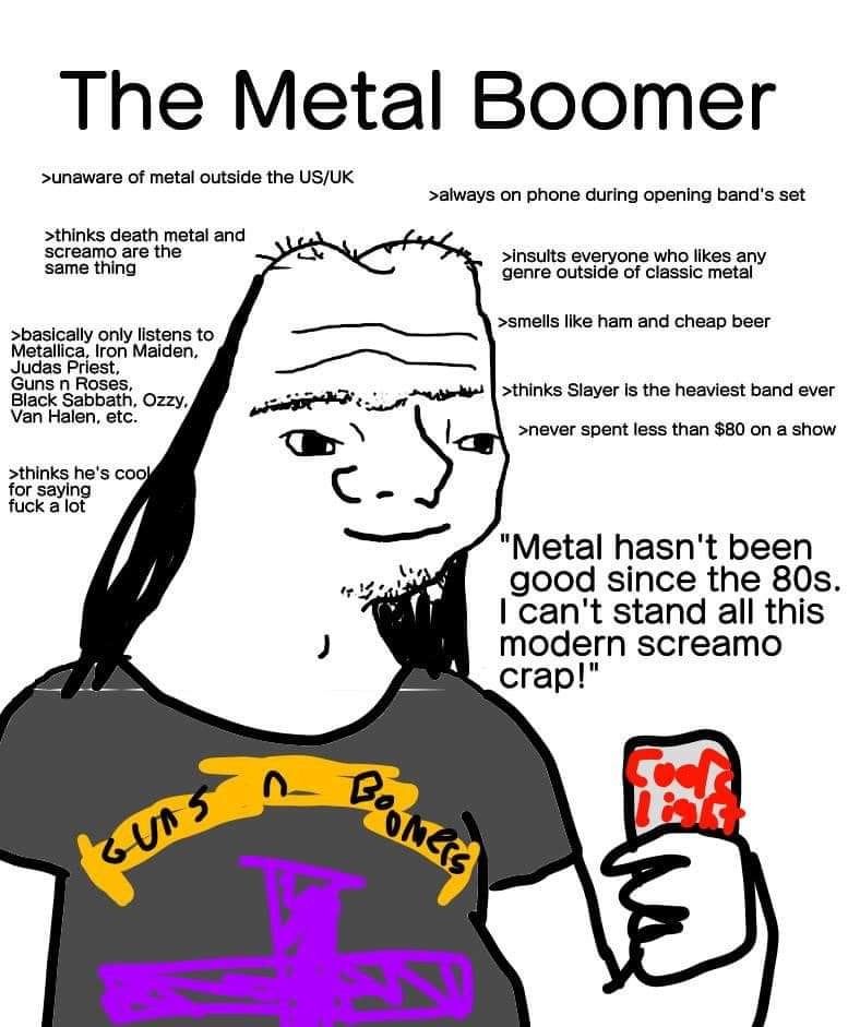 Could a metal boomer be a moomer?