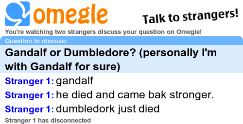 The people of Omegle have spoken.