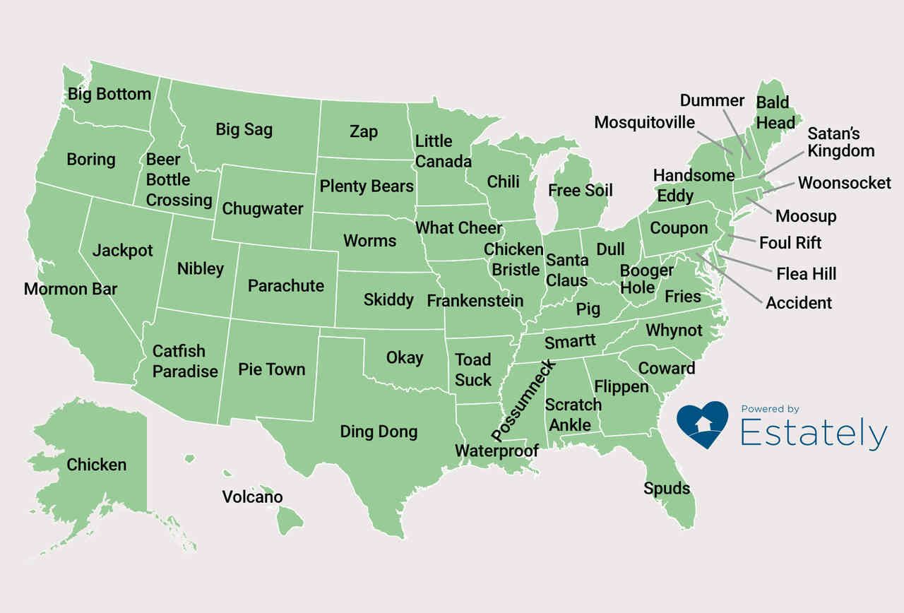 Weirdest town names in every state