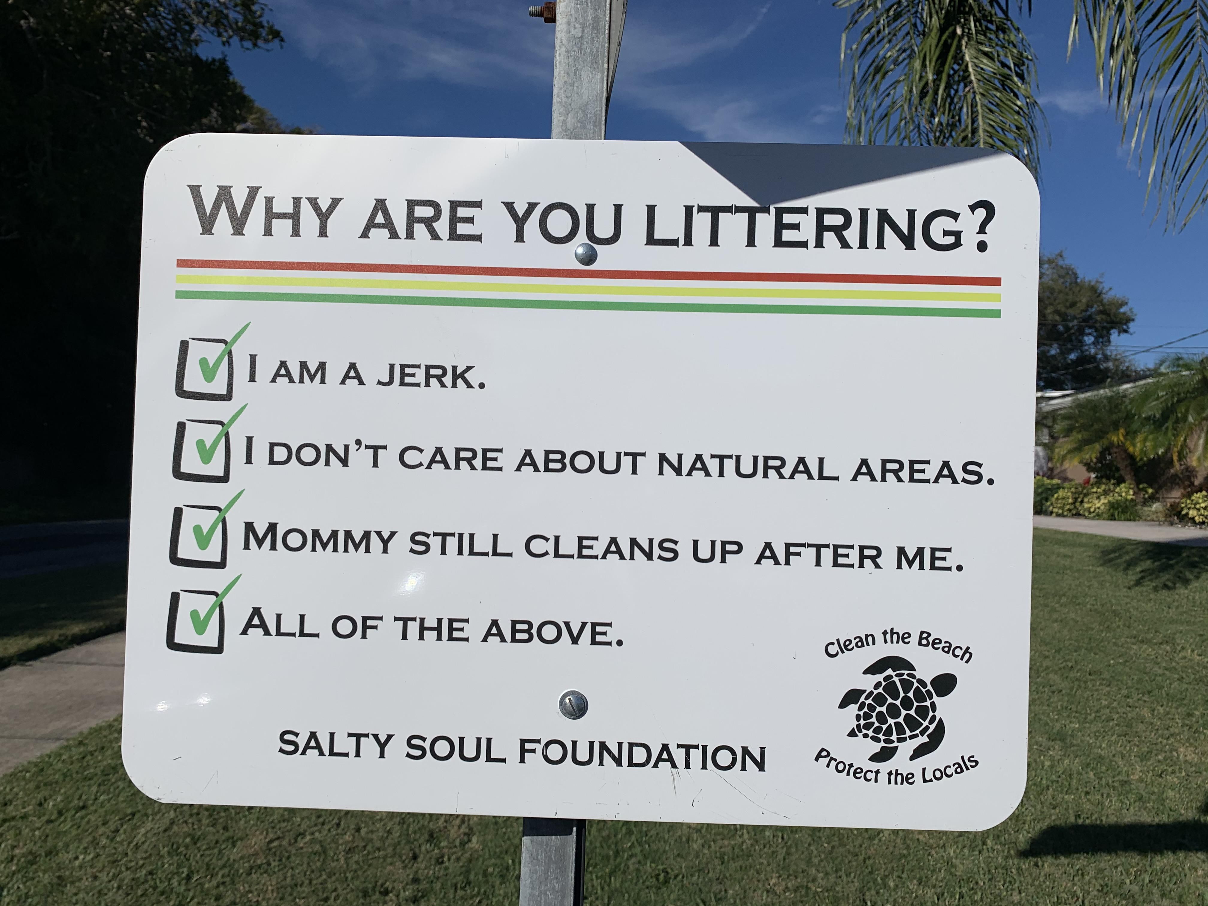 This might be the best anti-littering sign ever!!!