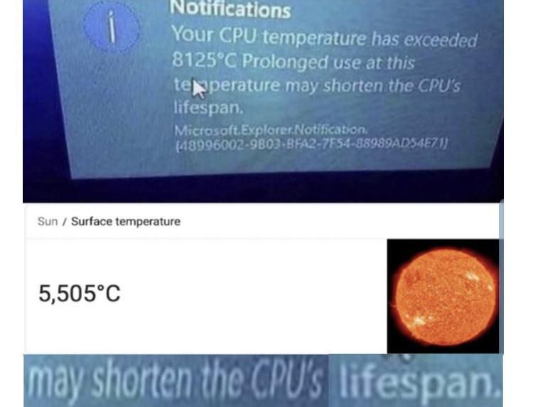 May shorten the CPU’s lifespan