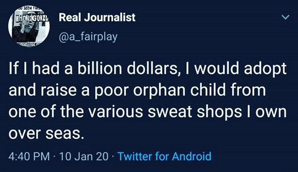 It's called giving back.