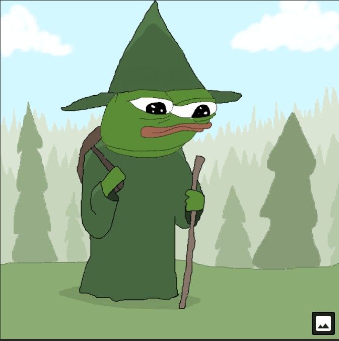 This is green wizard Pepe 1like=1 magic tendie for you