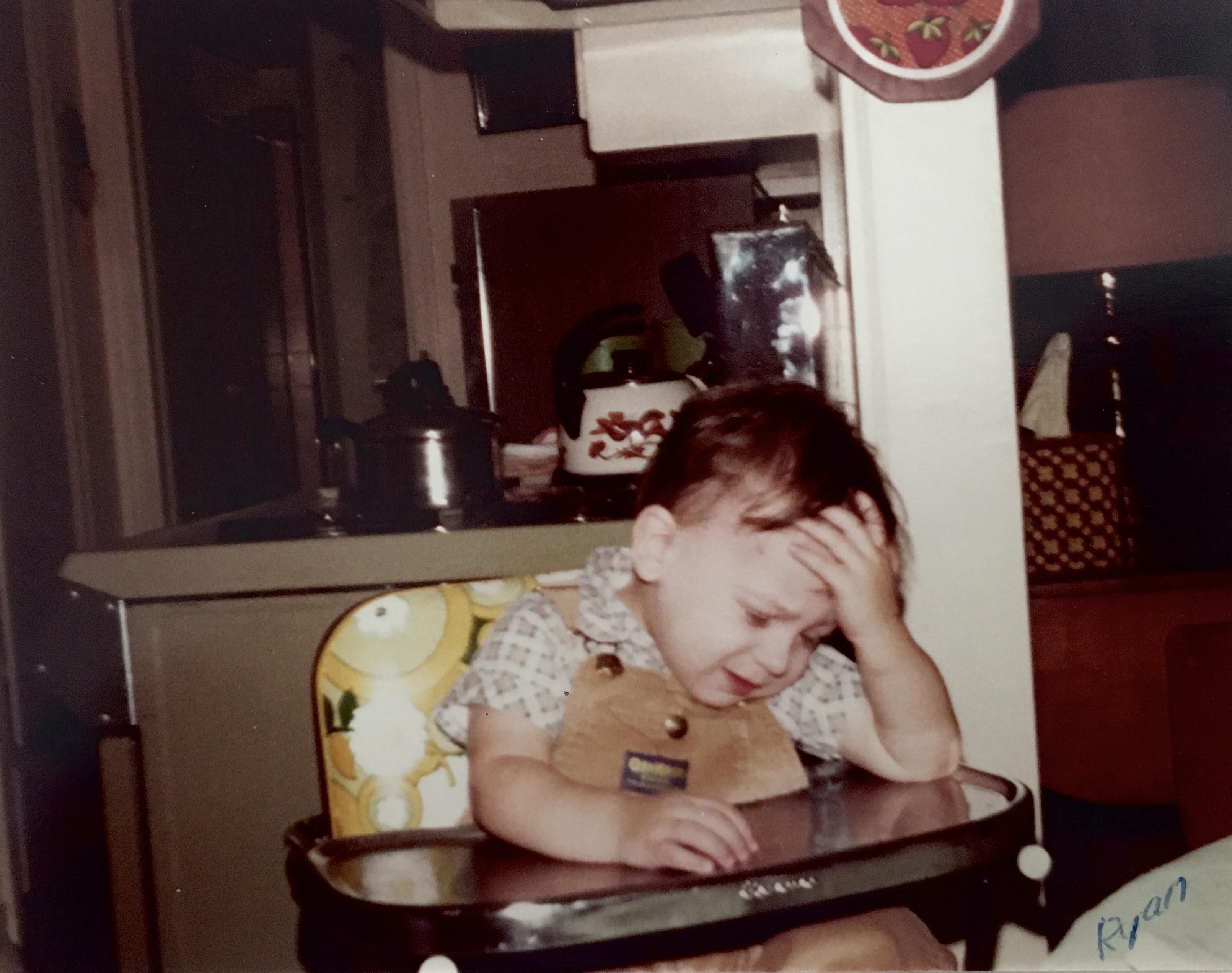 My brother as a toddler is realizing how much it all just ***ing sucks