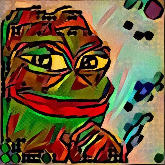 This is abstract art Pepe, he smiles upon you. pls no steal