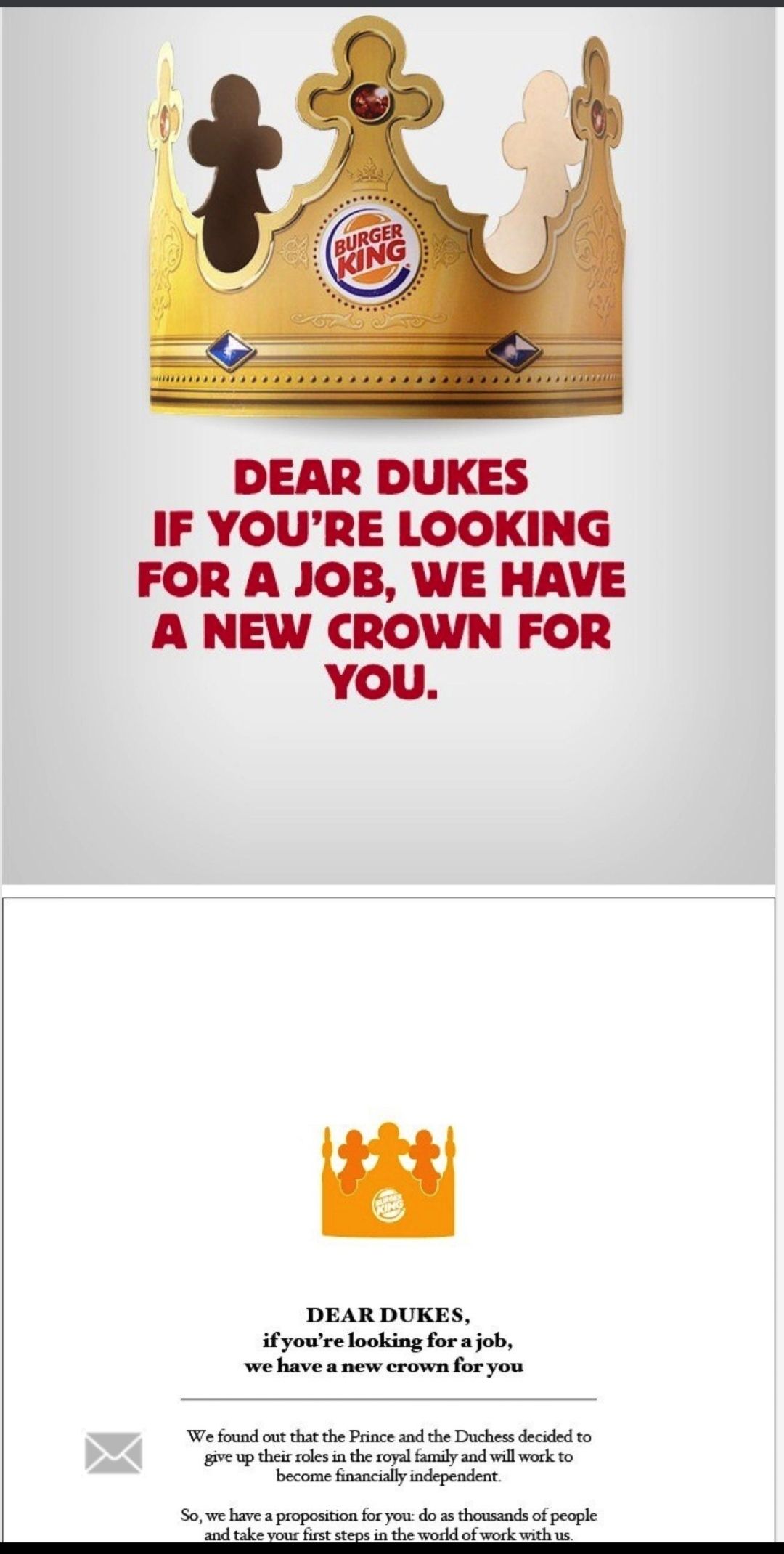 And people say that Wendy's is savage...
