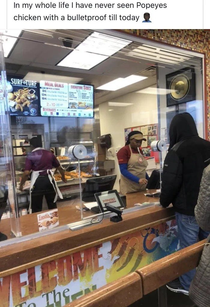 They're mounting the turrets at KFC right now